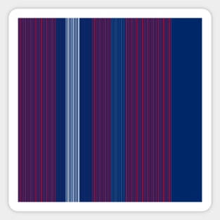 4 th of July , Stripe Sticker